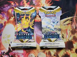 Pokemon Silver Tempest Sleeved Booster Packs Lot Of 2 Sealed - Image 1