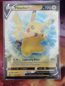 Pokemon Pikachu V SWSH198 SWSH: Sword & Shield Promo Holo English - Image 1