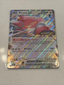 Pokemon TCG Blissey ex 134/167 - Double Rare Twilight Masquerade Promo Stamped - Image 1