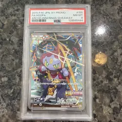 Pokemon Japanese Hoopa Full Art Movie Ticket Giveaway Promo 155/XY-P PSA 8 Nm/m - Image 1