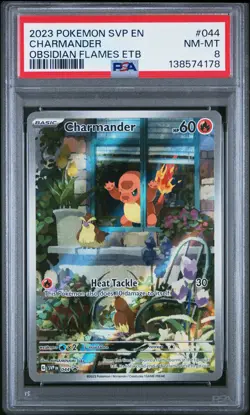Charmander #44 - SV: Scarlet & Violet Pokemon Promo (SVP) PSA 8 - Image 1