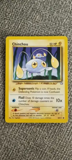 Chinchou - Pokemon TCG - MP - Common - Neo Genesis 55/111 - Image 1