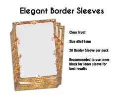 Border Sleeves Stone Tablet (20 Sleeves) Yugioh - Image 1
