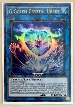 Yugioh! G Golem Crystal Heart - BLCR-EN042 - Ultra Rare - 1st Edition Near Mint, - Image 1