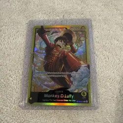 Bandai Monkey.D.Luffy ST29-001 Leader Foil Alternative Art 5000 Power One Piece - Image 1