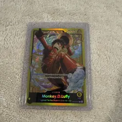 Bandai Monkey.D.Luffy ST29-001 Leader Foil Alternative Art 5000 Power One Piece - Image 1