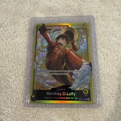 Bandai Monkey.D.Luffy ST29-001 Leader Foil Alternative Art 5000 Power One Piece - Image 1