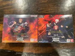 Union Arena Jujutsu Kaisen Booster Box Vol. 1 & Vol. 2 Sealed Mint - Image 1