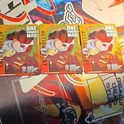 Bandai Union Arena Saitama Action Point Cards Bandai Card Games Fest 24-25 Lot 3 - Image 1