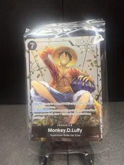 (1) One Piece Monkey D. Luffy P-075 English Promo Card, Vol 2 Exclusive SEALED - Image 1