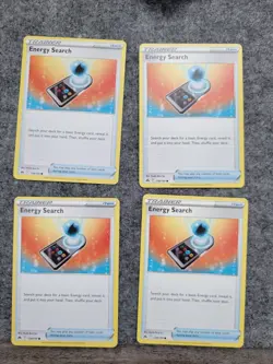 Pokemon Trainer Card lot of 4 - Energy Search - Image 1