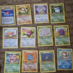 (1st edition)Pokemon Jungle TCG Mixed Card Lot 12 Cards - Image 1