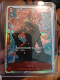 Sanji OP10-005 SR Royal Blood One Piece NM English TCG Card Super Rare - Image 1