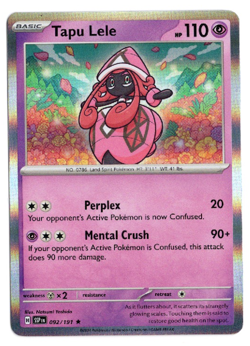 Tapu Lele 092/191 Surging Sparks Holo Rare Pokemon Card - Image 1