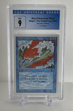 Blue Elemental Blast Revised / 3rd Edition Graded CGC 9 MINT Legacy MTG Cards - Image 1