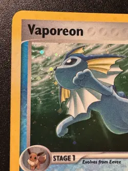 Vaporeon 6/17 POP Series 3 Promo Pokemon Card Holo Foil Rare LP - Image 3
