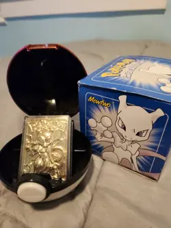 Mewtwo 23K Gold Plated Pokemon Card Burger King 1999 Mint Condition - Image 1