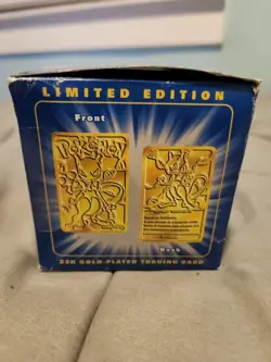 Mewtwo 23K Gold Plated Pokemon Card Burger King 1999 Mint Condition - Image 4