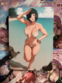 Non-Holo Beautiful Waifu Card Goddess Story CCG Anime Waifu Double Sided - Image 1