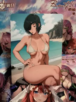 Non-Holo Beautiful Waifu Card Goddess Story CCG Anime Waifu Double Sided - Image 1