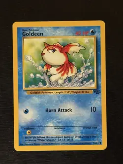 Pokemon TCG Goldeen Jungle Card Unlimited Common 53/64 Near Mint! - Image 1