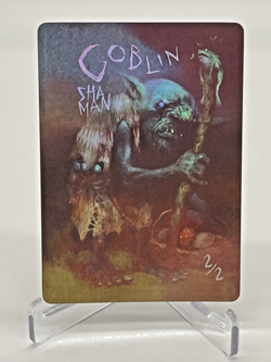 Nils Hamm MTG Full Art Foil Goblin Shaman 2/2 Token 2023 Kickstarter Magic - Image 1