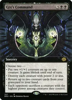 Gix's Command Extended Art Foil - The Brothers' War MTG-NM - Image 1