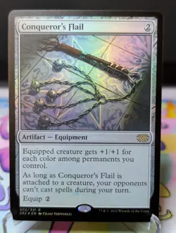 MTG Double Masters 2022- Conqueror's Flail 302 Foil - Image 1