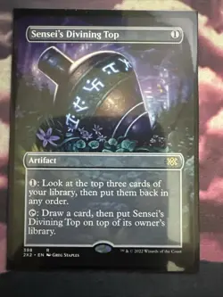 SENSEI'S DIVINING TOP (BORDERLESS) Double Masters 2022 Magic MTG MINT CARD - Image 1