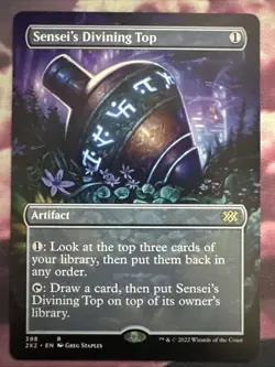 SENSEI'S DIVINING TOP (BORDERLESS) Double Masters 2022 Magic MTG MINT CARD - Image 2