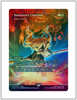 1x Shantotto's Coercion - Diabolic Intent, Foil, Final Fantasy, MTG NM - Image 1