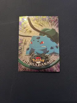 Pokemon Topps Chrome 2000 TV Animation Red Label - Bulbasaur #01 NM/LP+ - Image 1