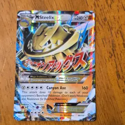 Pokemon M Steelix EX Mega Full Art Holo XY Steam Siege 68/114 240 HP - Image 1