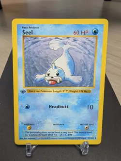 Seel 41/102 - Base Set 1st Edition Shadowless Vintage Pokemon TCG HP #41 - Image 1