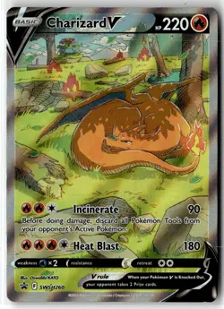 Charizard V ⭐ SWSH260 Holo Promo SWSH Black Star 2019 Pokemon NM - Image 1