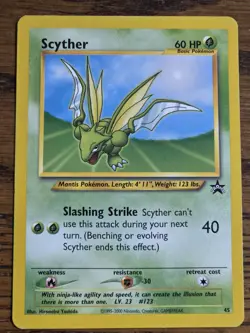 Pokemon Wotc Black Star Promo # 45 SCYTHER **not played** - Image 1