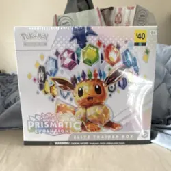 Pokemon Scarlet & Violet Prismatic Evolutions Elite Trainer Box Eevee 2024 - Image 1