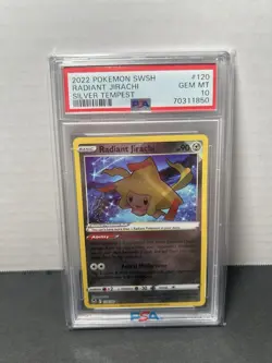 Pokemon TCG - RADIANT JIRACHI -120/195 -Silver Tempest ✨ Radiant Rare -PSA 10! - Image 1