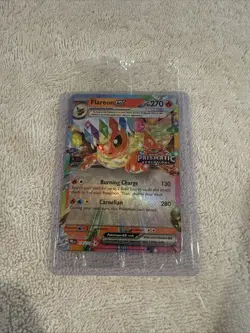 Pokemon - Sealed Flareon EX Stamped Prismatic Evolutions Surprise Box Promo - Image 1