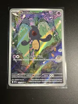 Yamask 2025 Pokemon White Flare 122/086 Illustration Rare Near Mint - Image 1