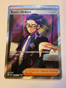 Boss’s Orders 256/217 Ultra Rare Full Art Pokemon TCG Ascended Heroes NM - Image 1