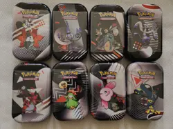 Pokemon TCG Unova Mini Tin (Set Of 8) Black Bolt & White Flare SEALED FAST SHIP - Image 1