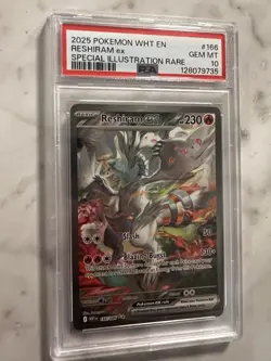Pokemon Reshiram EX Sir #166/086 White Flare Pack PSA 10 - Image 2