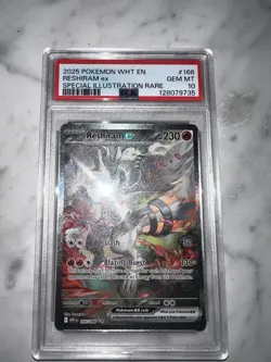 Pokemon Reshiram EX Sir #166/086 White Flare Pack PSA 10 - Image 3
