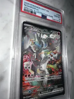 Pokemon Reshiram EX Sir #166/086 White Flare Pack PSA 10 - Image 4