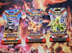 Pokemon Obsidian Flames Sleeved Booster Packs Lot Of 3 Sealed - Image 1
