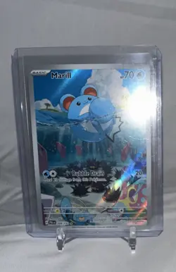 Pokemon Marill Full Art Illustration Rare Holo Paldea Evolved 204/193 2023 - Image 1