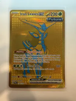 Pokemon TCG-Iron Leaves ex 176/131 Hyper Rare SV: Prismatic Evolutions NM/M - Image 1