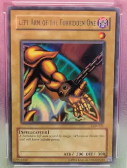 2002 Yu Gi Oh Left Arm Of The Forbidden One Unlimited LOB-123 PSA 8 - Image 3