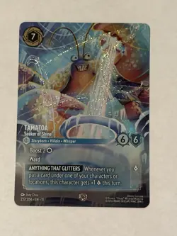 Disney Lorcana Enchanted Tamatoa - Seeker Of Shine #237 - Winterspell - NM - Image 1